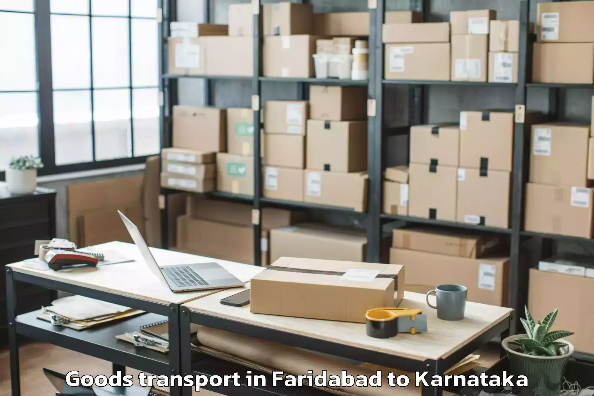 Trusted Faridabad to Ballari Goods Transport